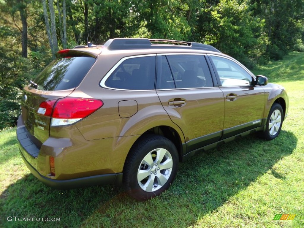 2011 Outback 2.5i Limited Wagon - Caramel Bronze Pearl / Off Black photo #3