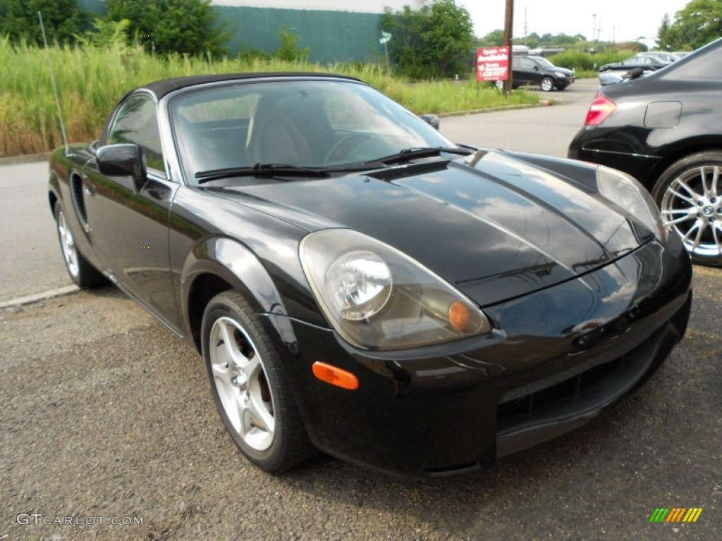 2001 MR2 Spyder Roadster - Black / Tan photo #2