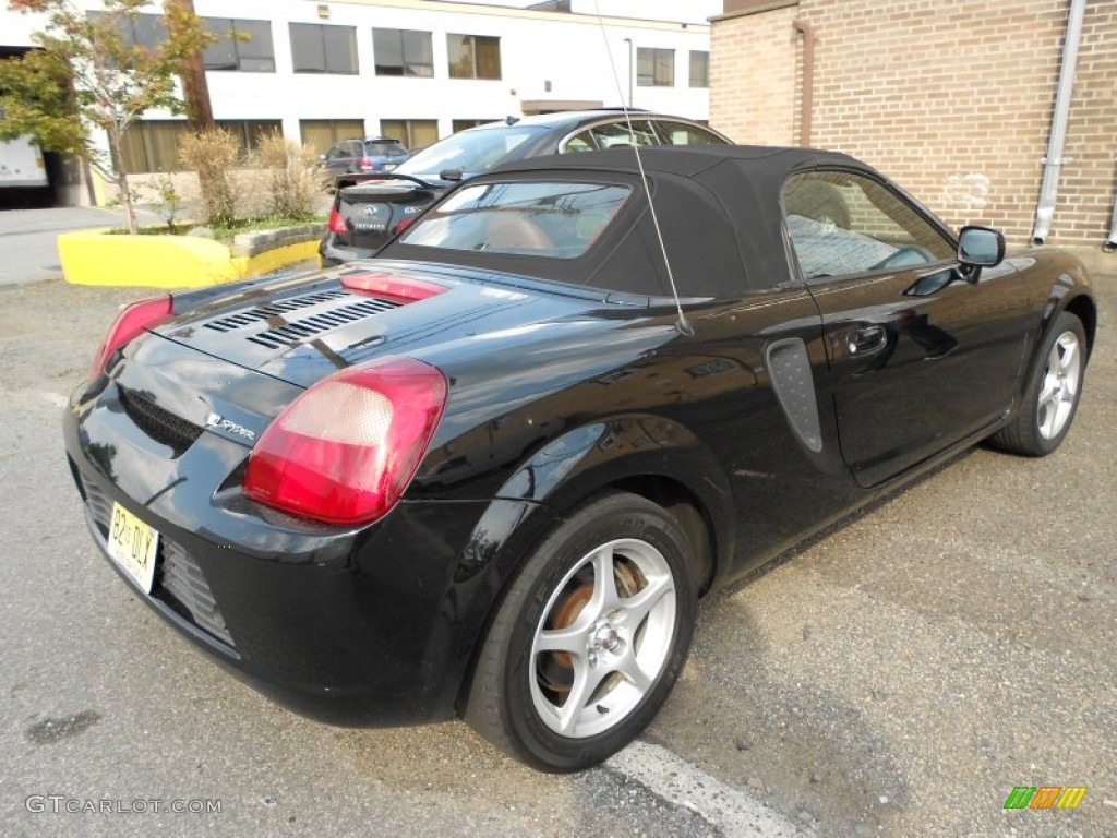 2001 MR2 Spyder Roadster - Black / Tan photo #3