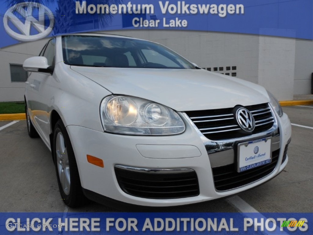 2009 Jetta SE Sedan - Candy White / Anthracite photo #1