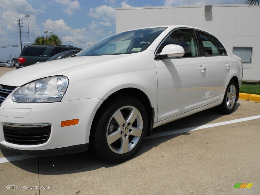 2009 Jetta SE Sedan - Candy White / Anthracite photo #3
