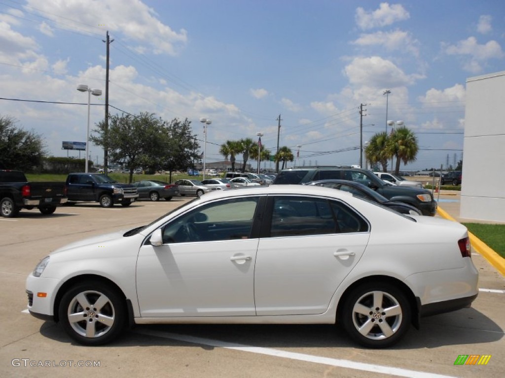 2009 Jetta SE Sedan - Candy White / Anthracite photo #4