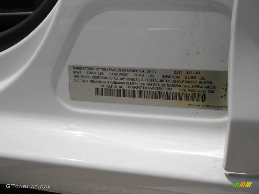 2009 Jetta SE Sedan - Candy White / Anthracite photo #29