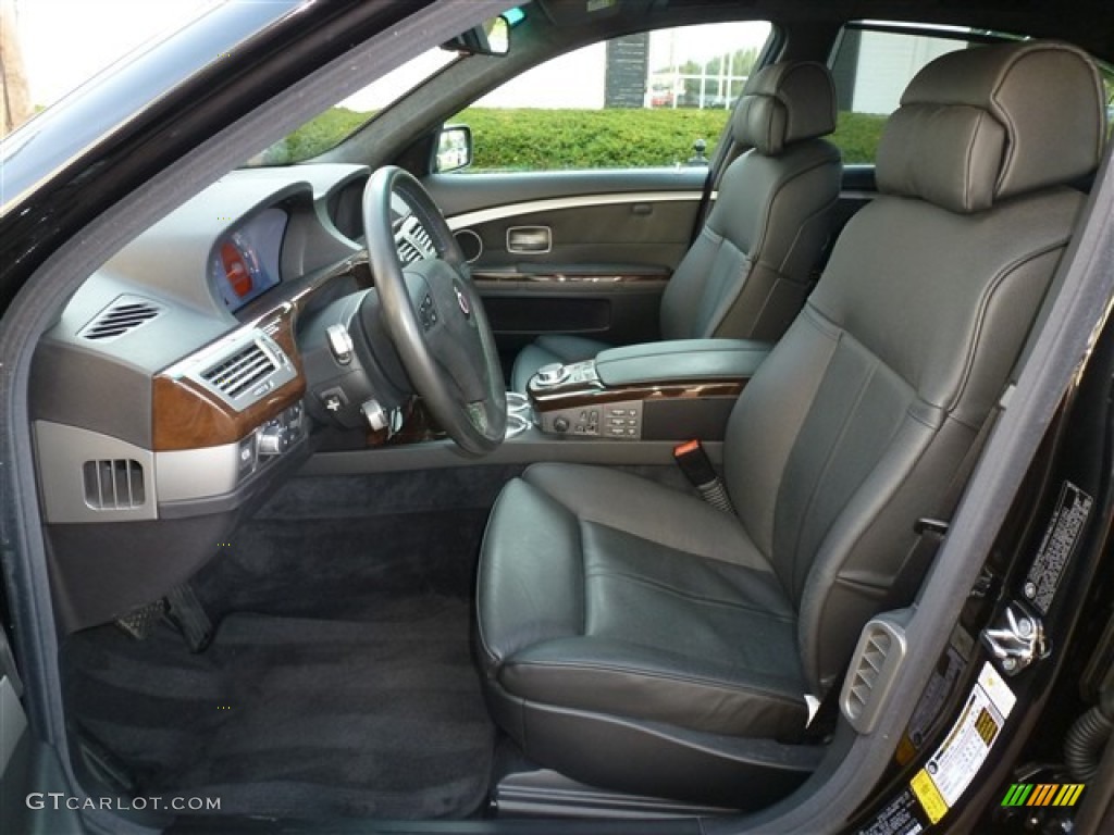 Black Interior 2007 BMW 7 Series Alpina B7 Photo #52439002