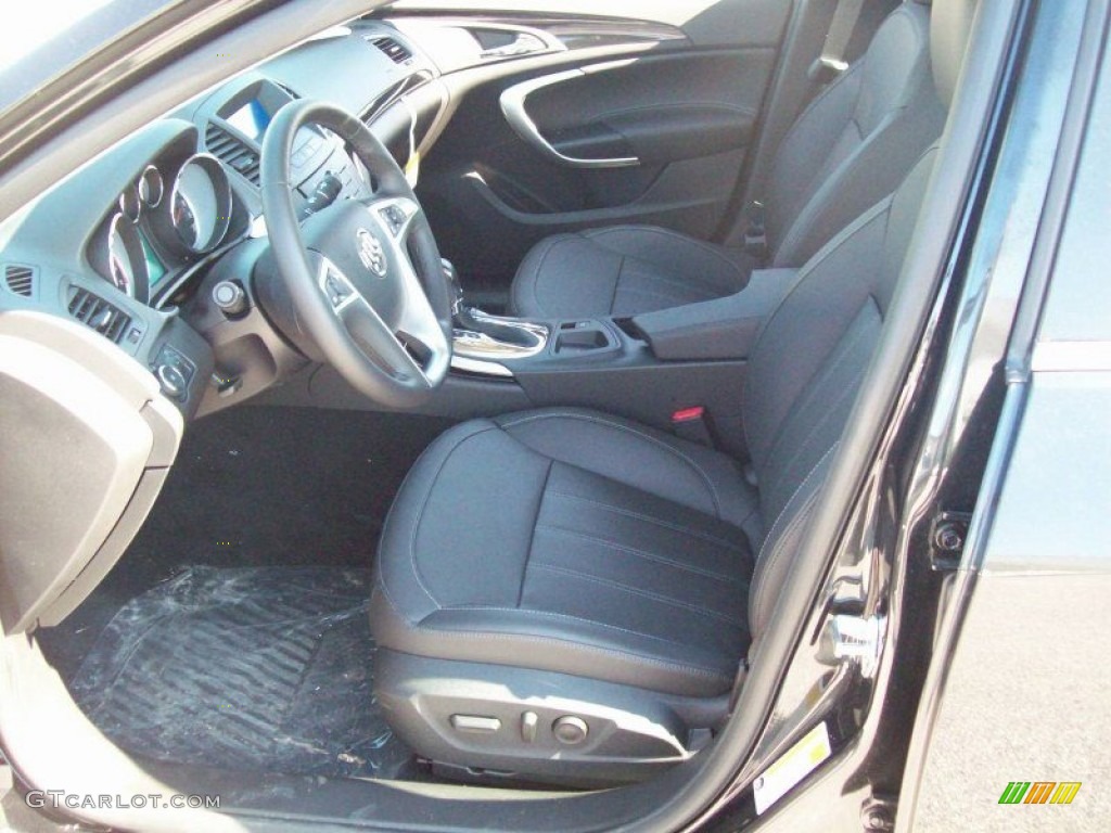 Ebony Interior 2011 Buick Regal CXL Turbo Photo #52439455