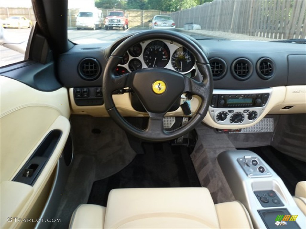 2002 Ferrari 360 Modena F1 Cream Dashboard Photo #52439581