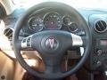 Light Taupe 2007 Pontiac G6 V6 Sedan Steering Wheel