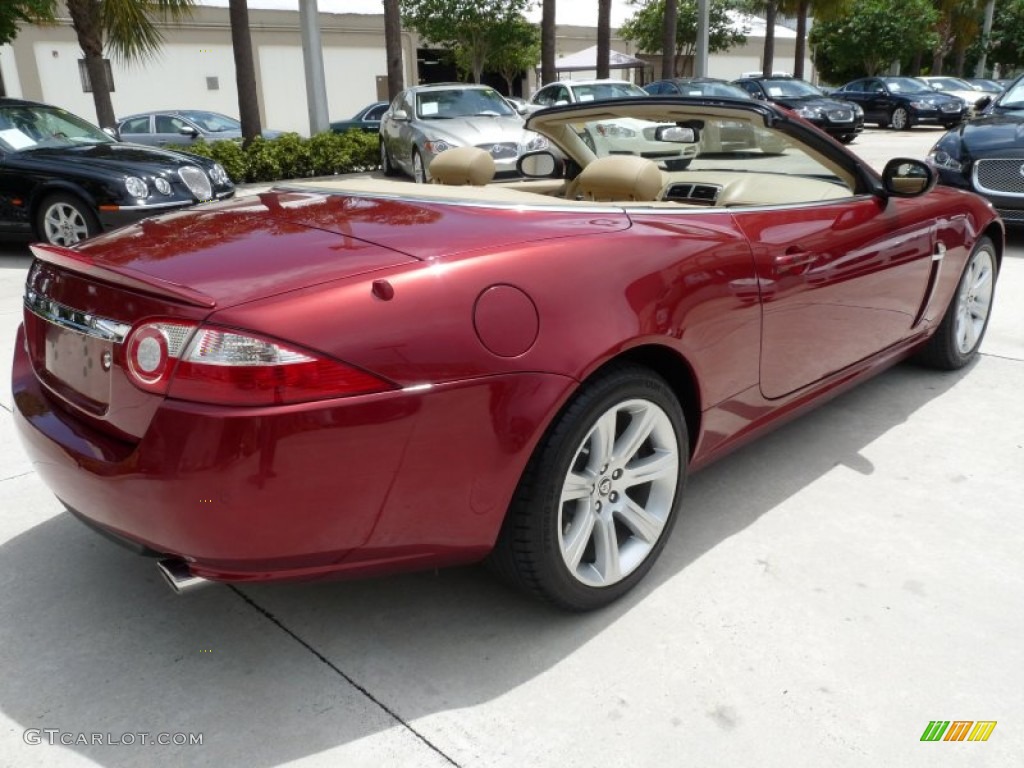 2007 XK XK8 Convertible - Radiance Red Metallic / Caramel photo #10