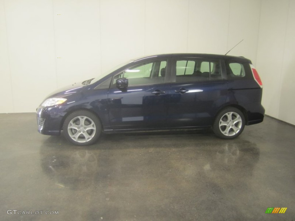 2010 MAZDA5 Sport - Stormy Blue Mica / Black photo #3