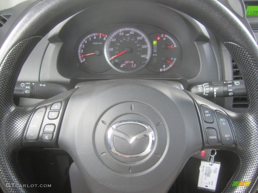 2010 MAZDA5 Sport - Stormy Blue Mica / Black photo #19