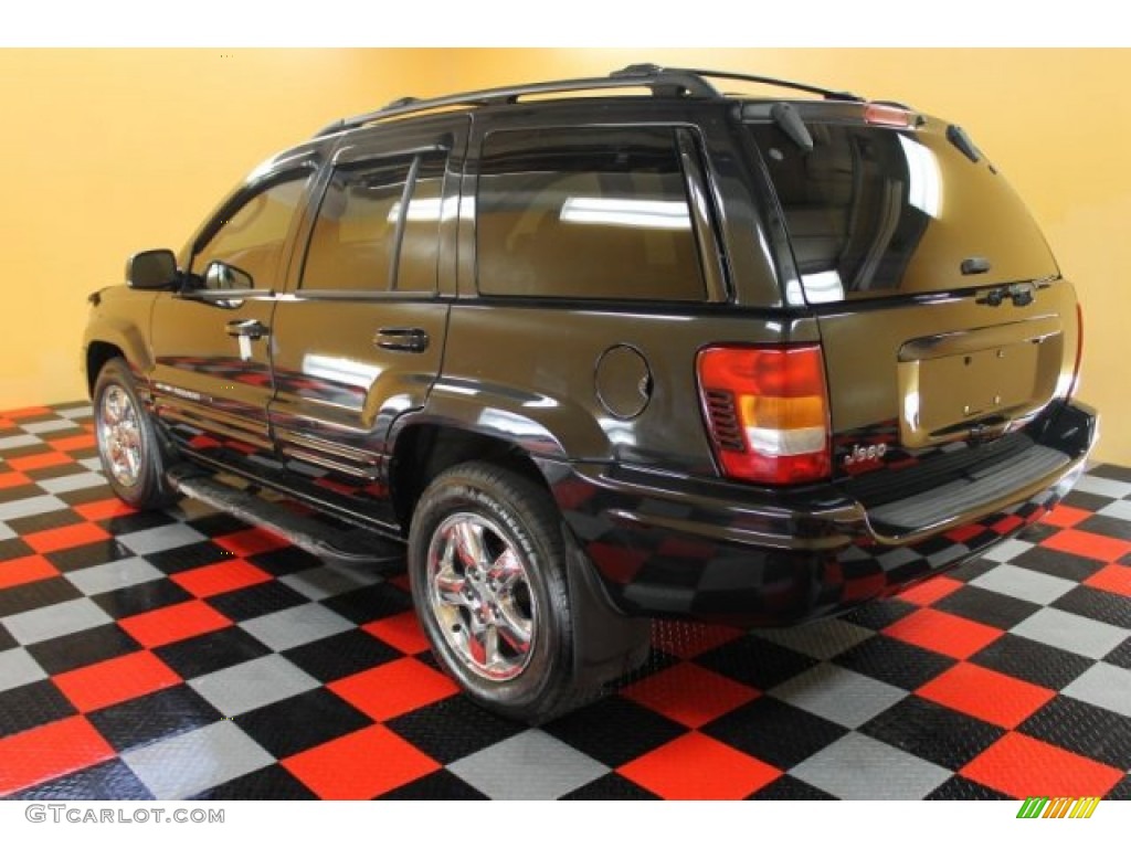 2004 Grand Cherokee Limited 4x4 - Brillant Black Crystal Pearl / Sandstone photo #3