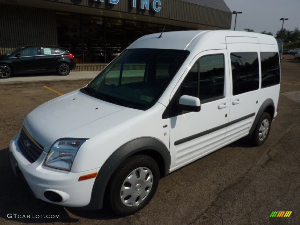 Frozen White 2011 Ford Transit Connect XLT Premium Passenger Wagon Exterior Photo #52441882