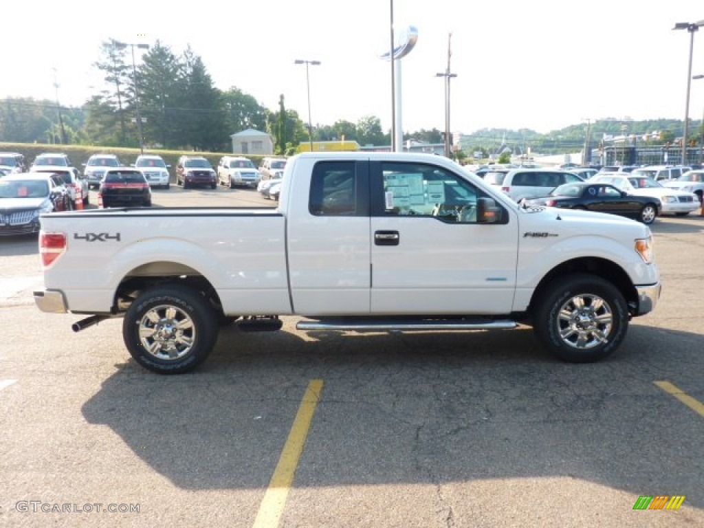 2011 F150 XLT SuperCab 4x4 - Oxford White / Steel Gray photo #5