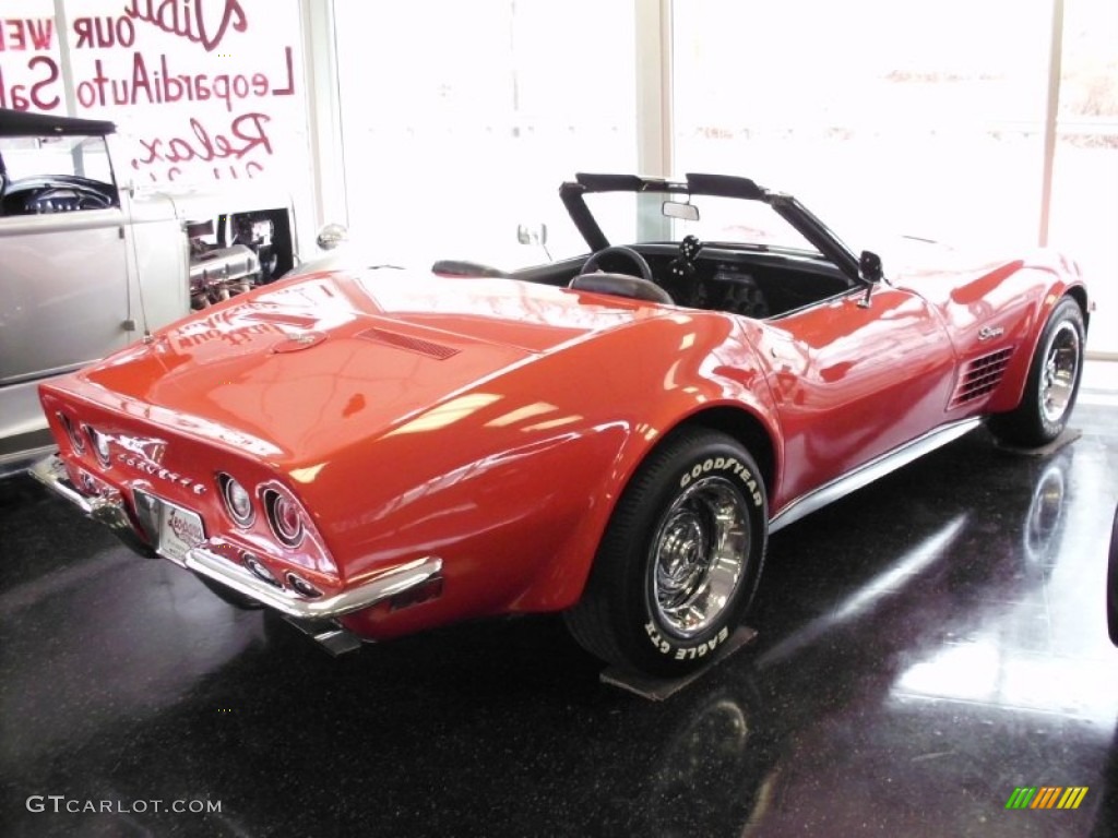1970 Corvette Stingray Convertible - Monza Red / Red photo #2