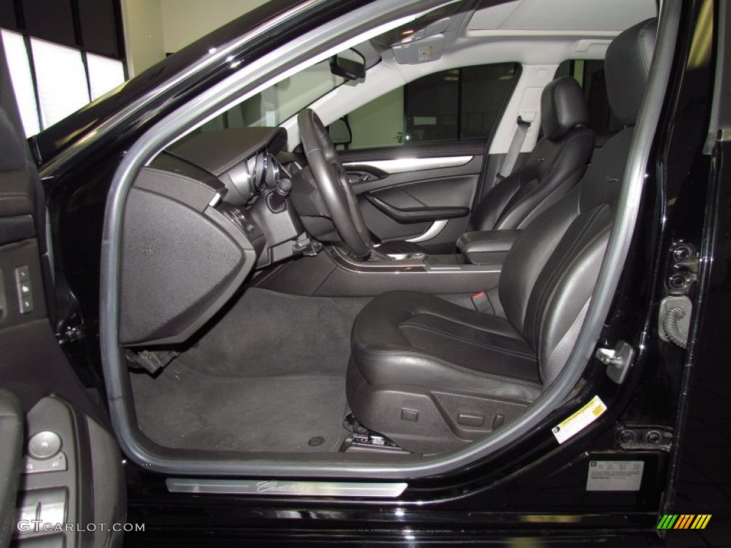Ebony Interior 2008 Cadillac CTS Sedan Photo #52443718