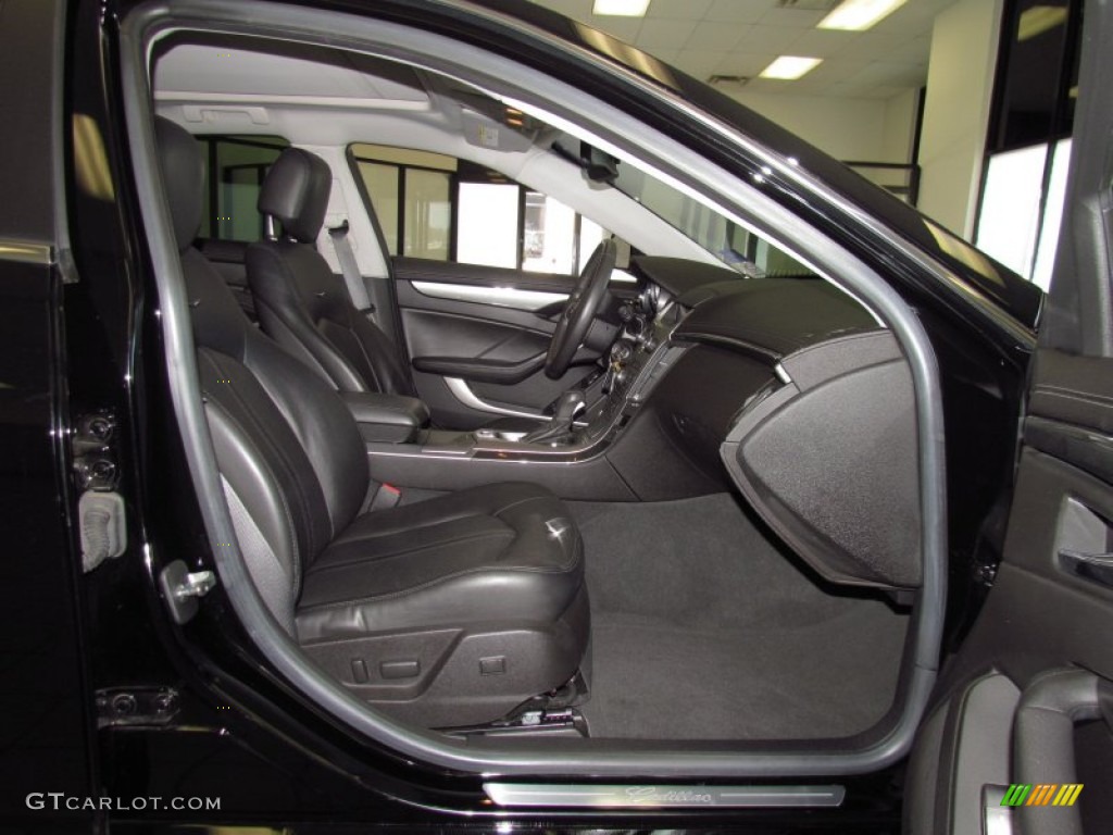 Ebony Interior 2008 Cadillac CTS Sedan Photo #52443730