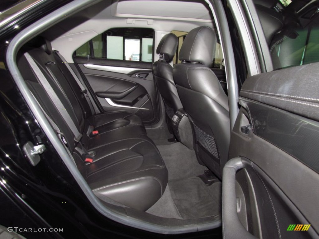 Ebony Interior 2008 Cadillac CTS Sedan Photo #52443742