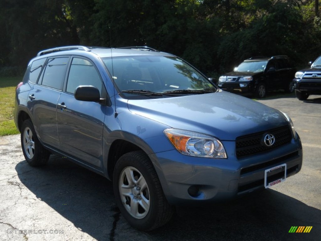2008 RAV4 4WD - Pacific Blue Metallic / Ash photo #14