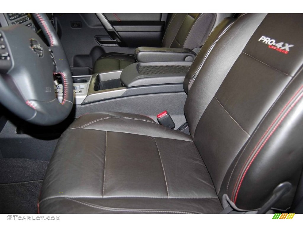 Charcoal Interior 2010 Nissan Titan PRO-4X Crew Cab 4x4 Photo #52444936