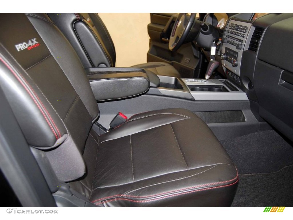 Charcoal Interior 2010 Nissan Titan PRO-4X Crew Cab 4x4 Photo #52445065