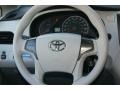 2011 Toyota Sienna Light Gray Interior Steering Wheel Photo