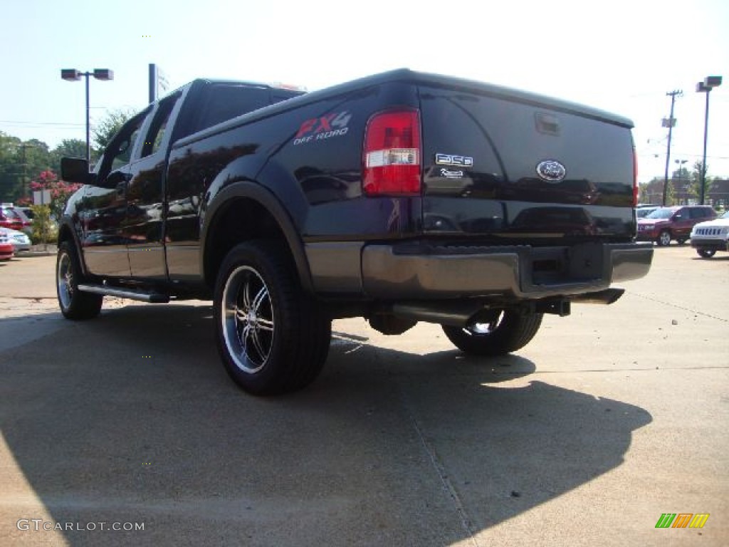 2005 F150 FX4 SuperCab 4x4 - Black / Black photo #5