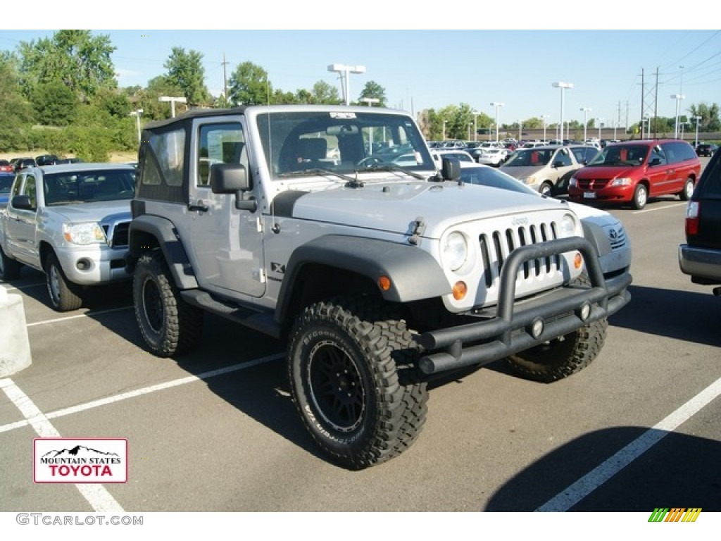 2008 Wrangler X 4x4 - Bright Silver Metallic / Dark Slate Gray/Medium Slate Gray photo #1