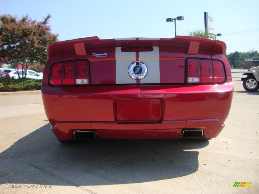 2007 Mustang Roush Stage 1 Coupe - Redfire Metallic / Roush Black/Grey photo #4