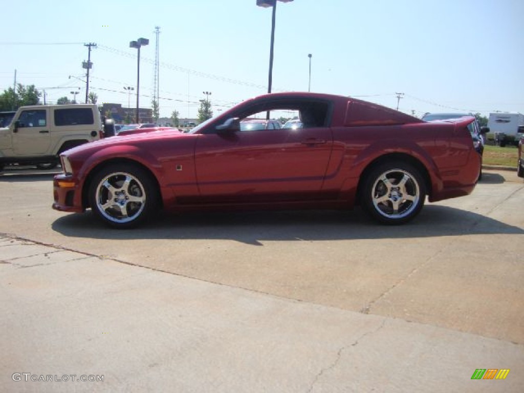 2007 Mustang Roush Stage 1 Coupe - Redfire Metallic / Roush Black/Grey photo #6