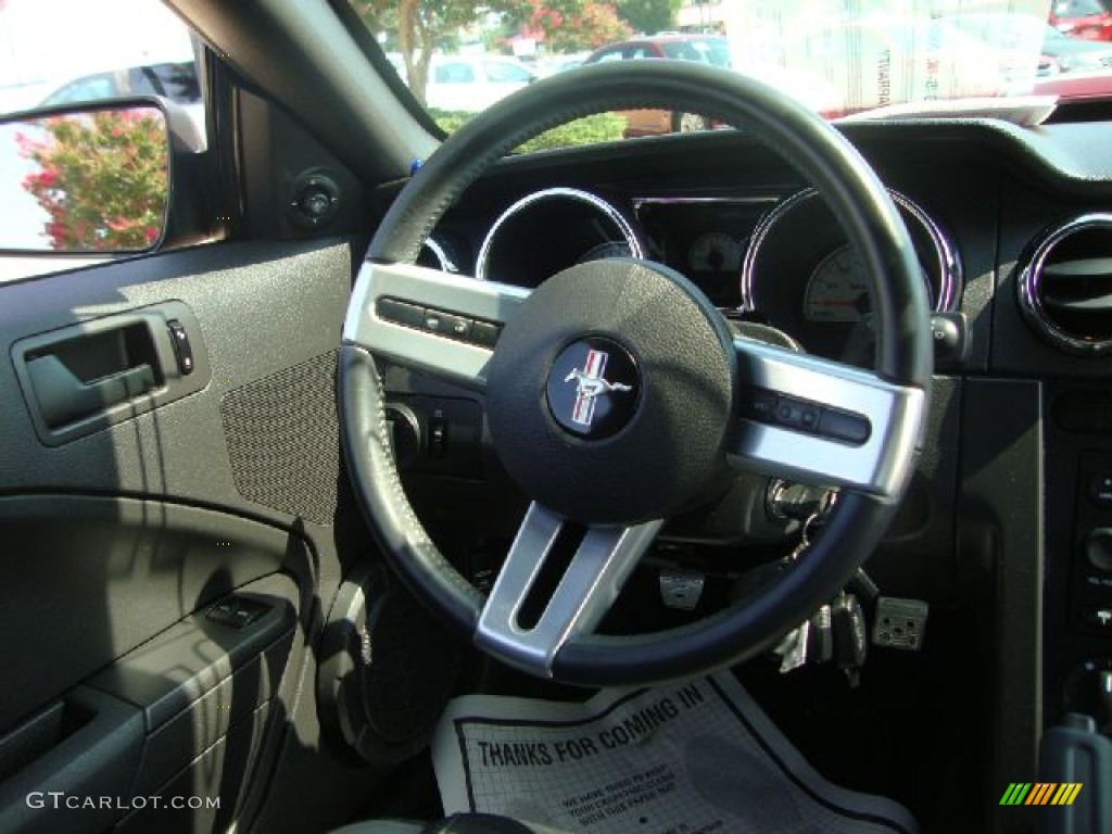 2007 Mustang Roush Stage 1 Coupe - Redfire Metallic / Roush Black/Grey photo #24