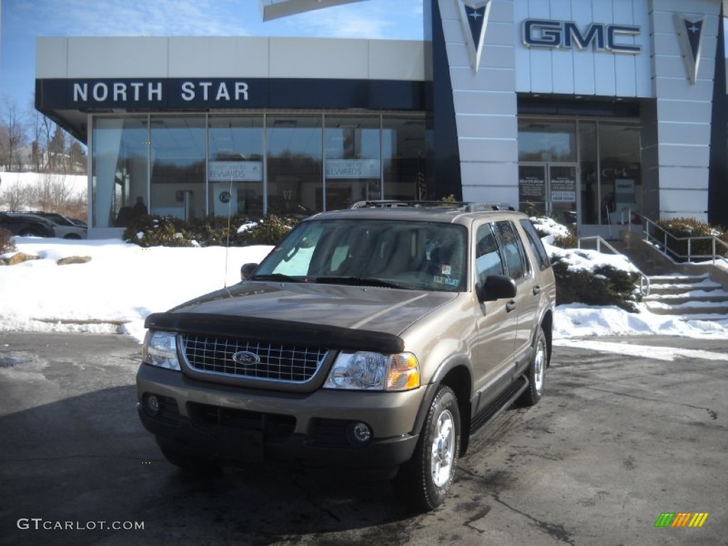 2003 Explorer XLT 4x4 - Mineral Grey Metallic / Medium Parchment Beige photo #1