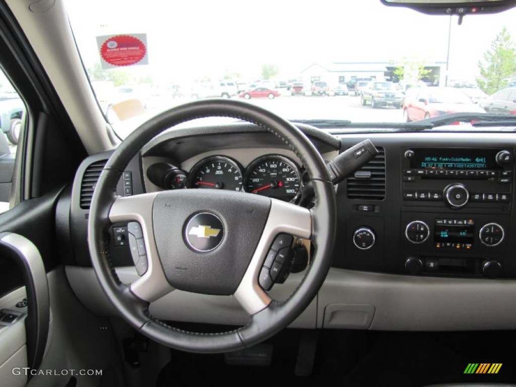 2011 Chevrolet Silverado 1500 LT Extended Cab 4x4 Light Titanium/Ebony Dashboard Photo #52448857
