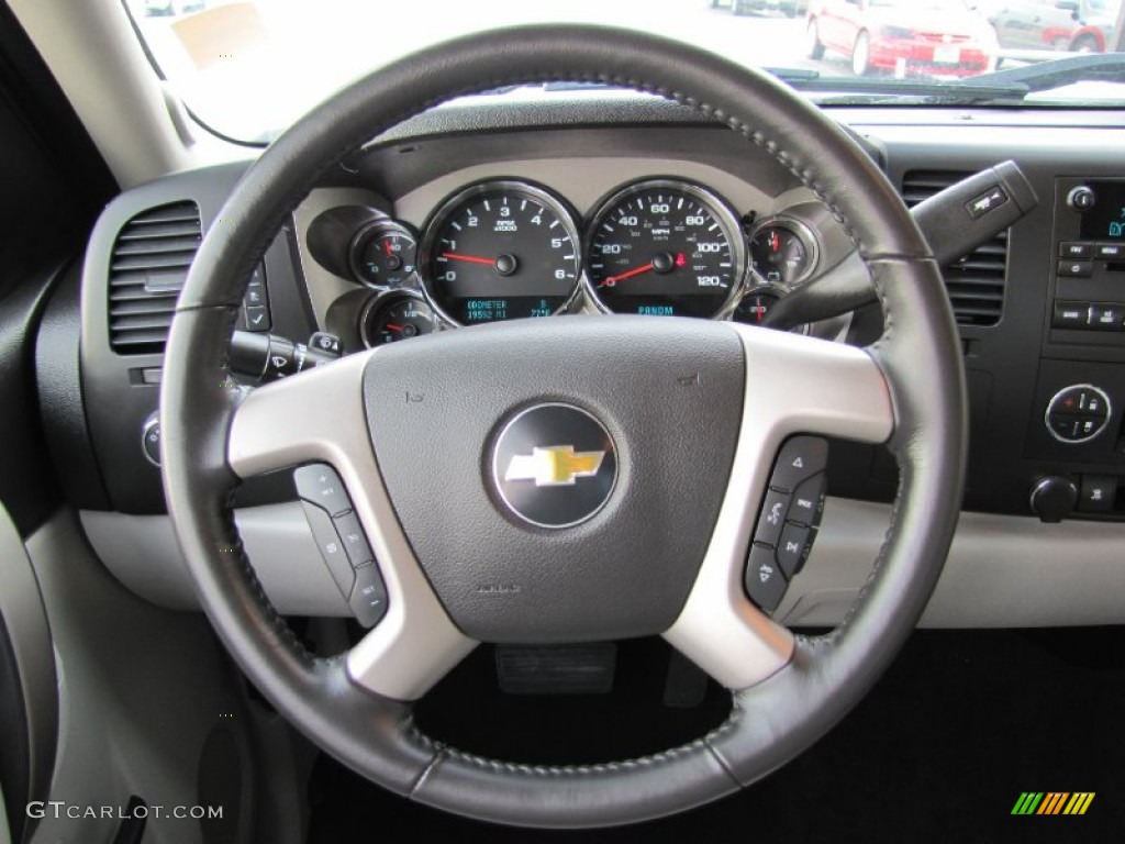 2011 Chevrolet Silverado 1500 LT Extended Cab 4x4 Light Titanium/Ebony Steering Wheel Photo #52448881