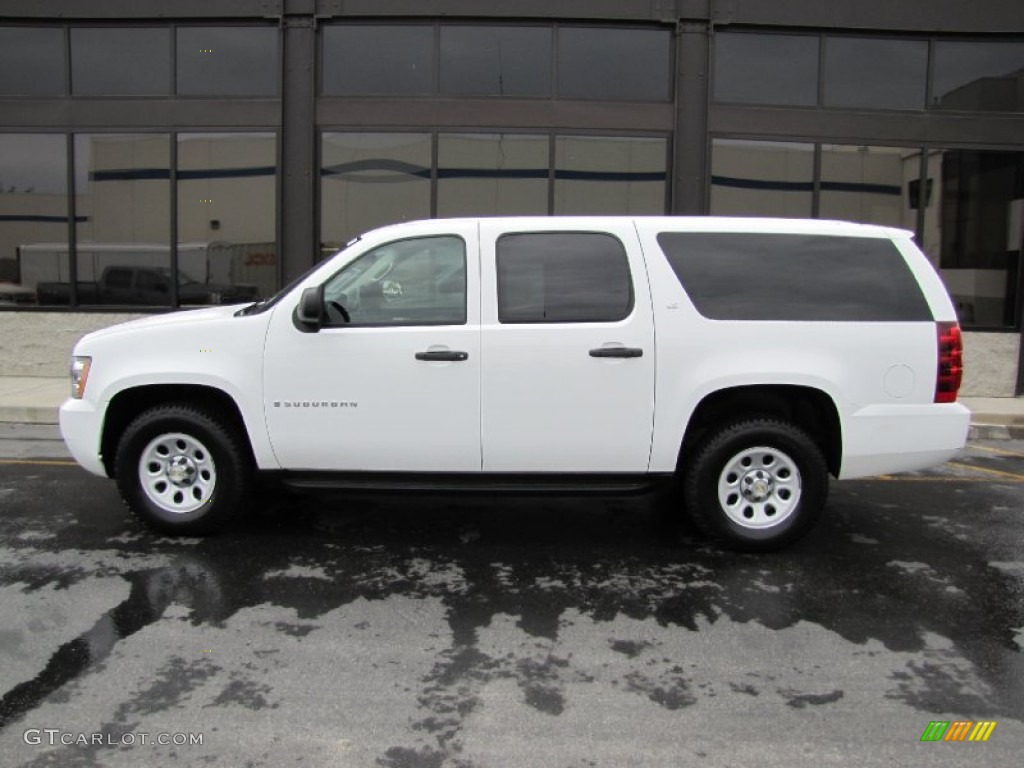 Summit White 2009 Chevrolet Suburban LS 4x4 Exterior Photo #52449229