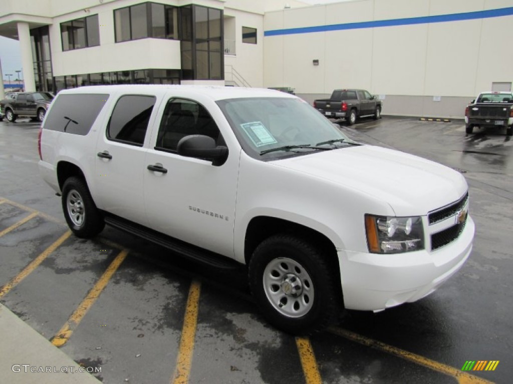 Summit White 2009 Chevrolet Suburban LS 4x4 Exterior Photo #52449619