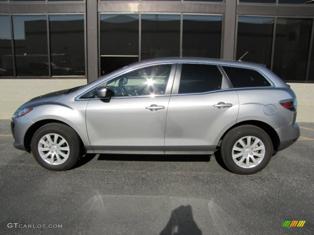 Liquid Silver Metallic 2010 Mazda CX-7 i Sport Exterior Photo #52449700
