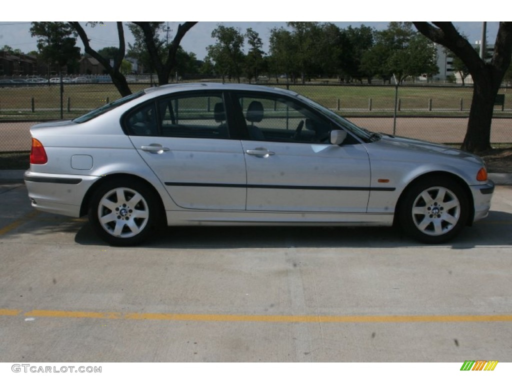 1999 3 Series 323i Sedan - Titanium Silver Metallic / Grey photo #5