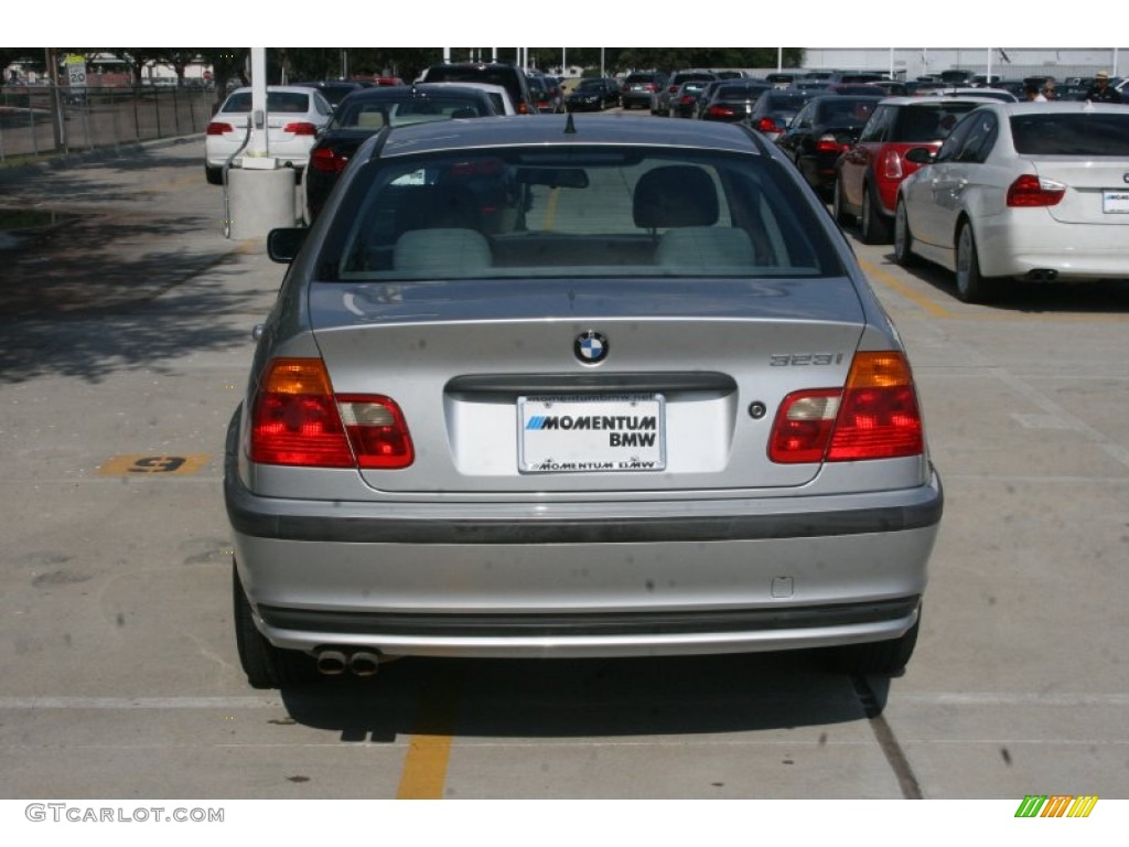 1999 3 Series 323i Sedan - Titanium Silver Metallic / Grey photo #10