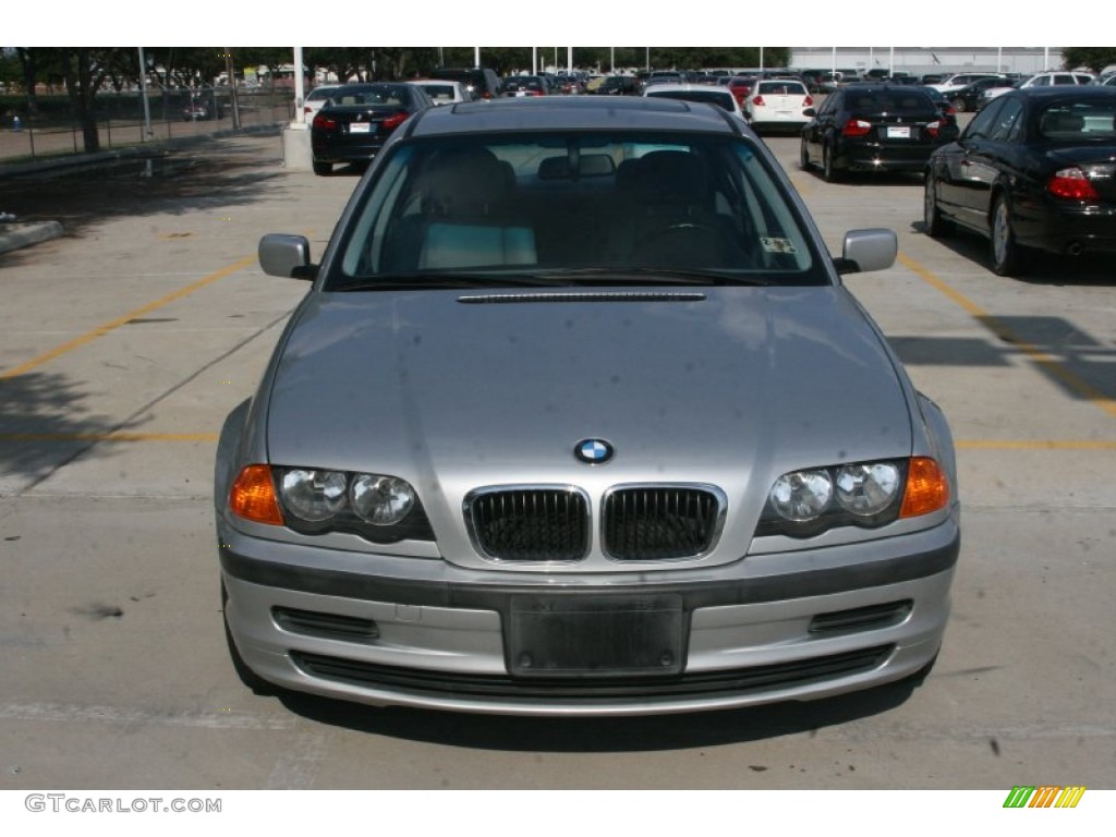 1999 3 Series 323i Sedan - Titanium Silver Metallic / Grey photo #12