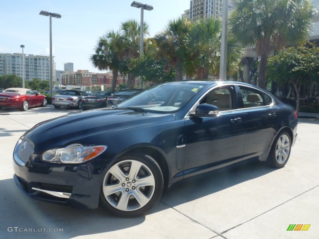 Indigo Blue Metallic Jaguar XF