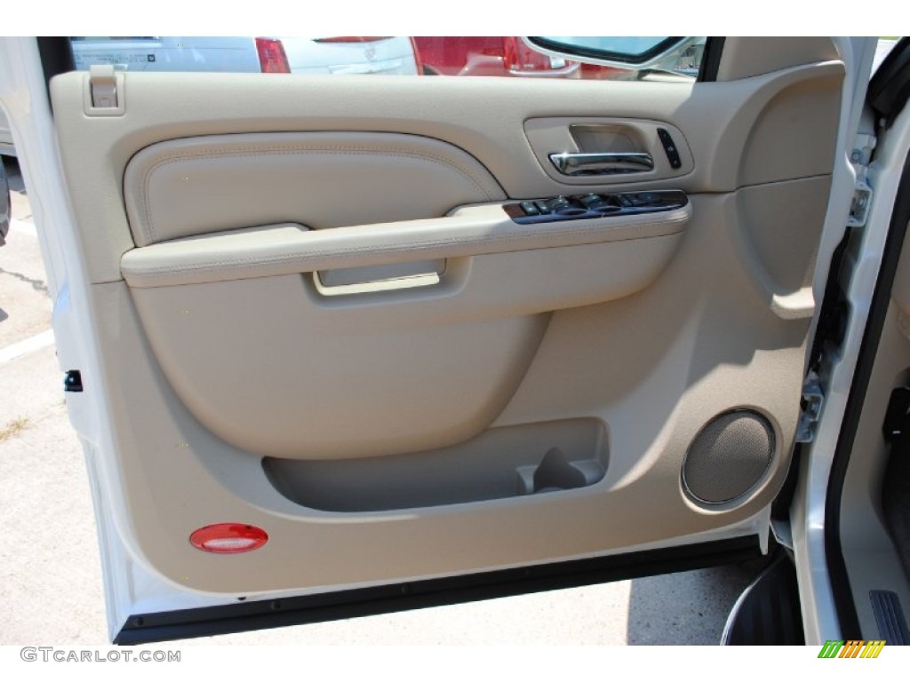 2011 Cadillac Escalade Luxury Cashmere/Cocoa Door Panel Photo #52454999