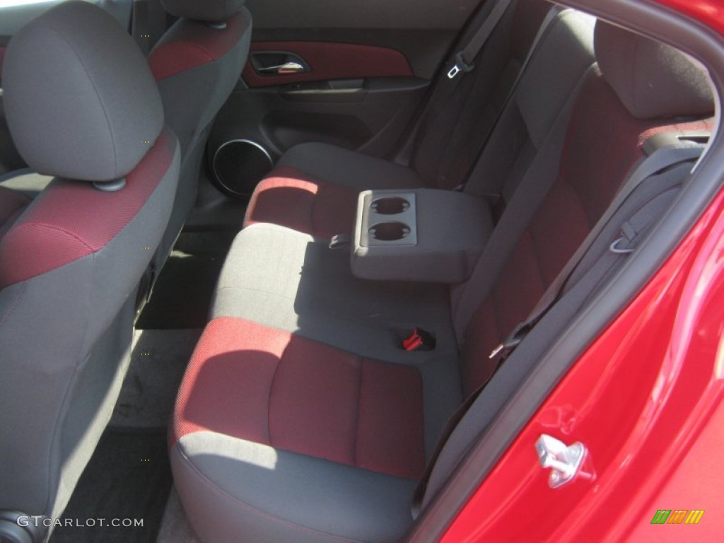 Jet Black/Sport Red Interior 2012 Chevrolet Cruze LT/RS Photo #52457627