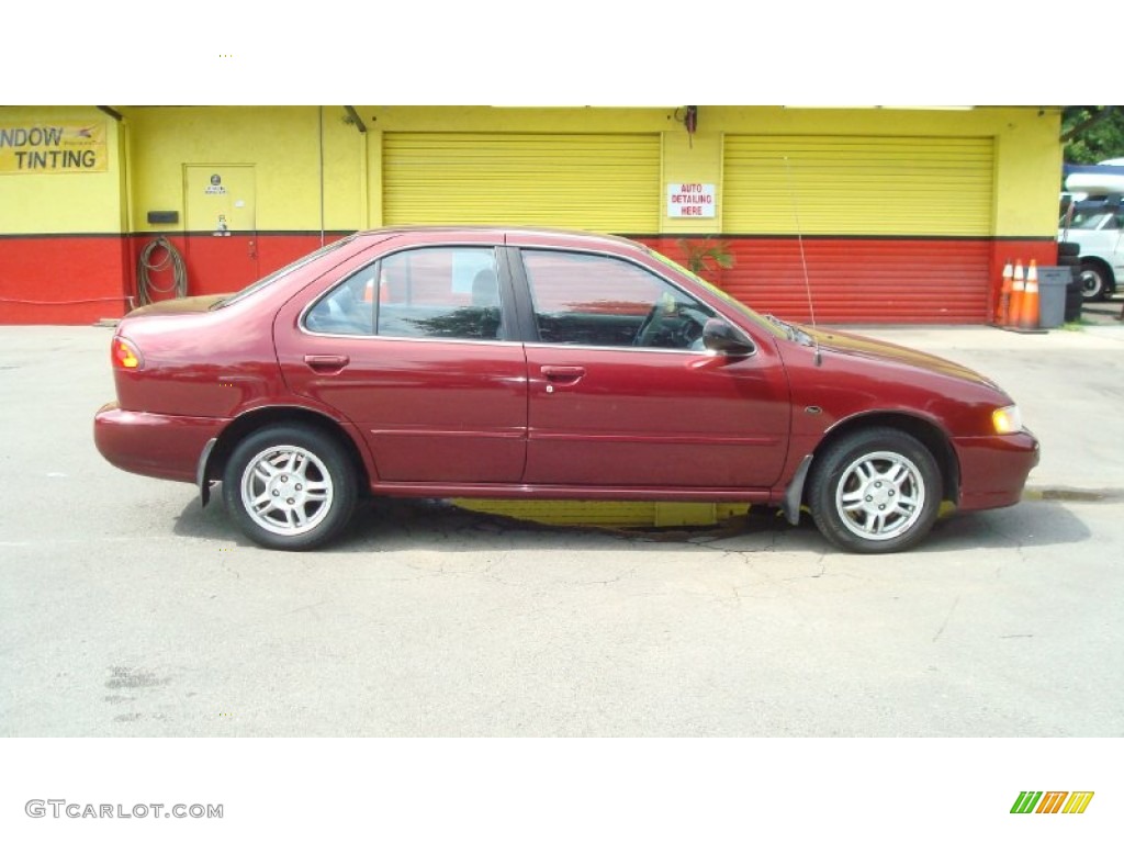 1999 Sentra GXE - Aztec Red / Gray photo #2