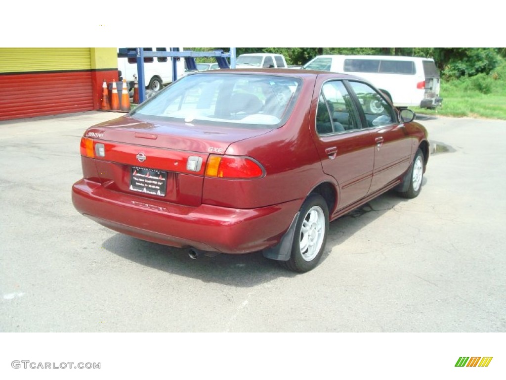 1999 Sentra GXE - Aztec Red / Gray photo #3