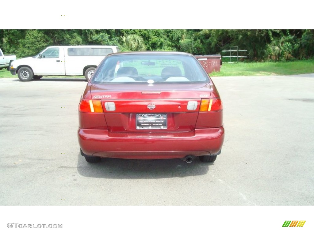 1999 Sentra GXE - Aztec Red / Gray photo #4