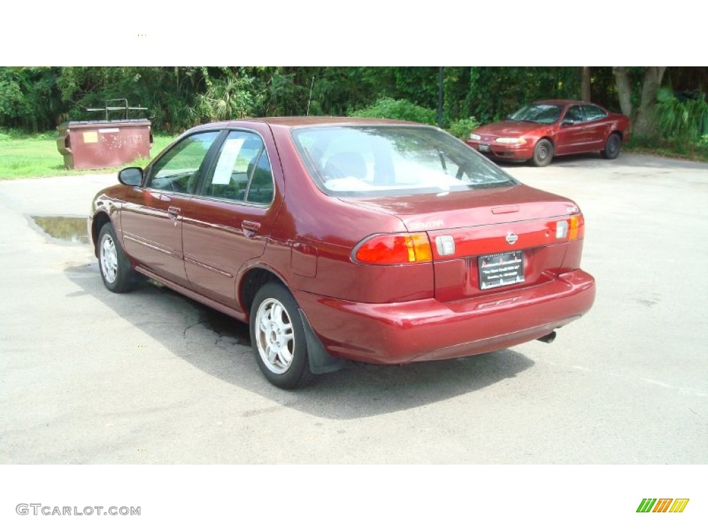 1999 Sentra GXE - Aztec Red / Gray photo #5