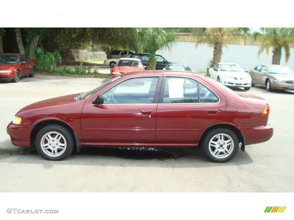 1999 Sentra GXE - Aztec Red / Gray photo #6