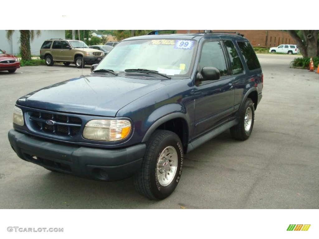 1999 Explorer Sport - Medium Wedgewood Blue Metallic / Medium Prairie Tan photo #7