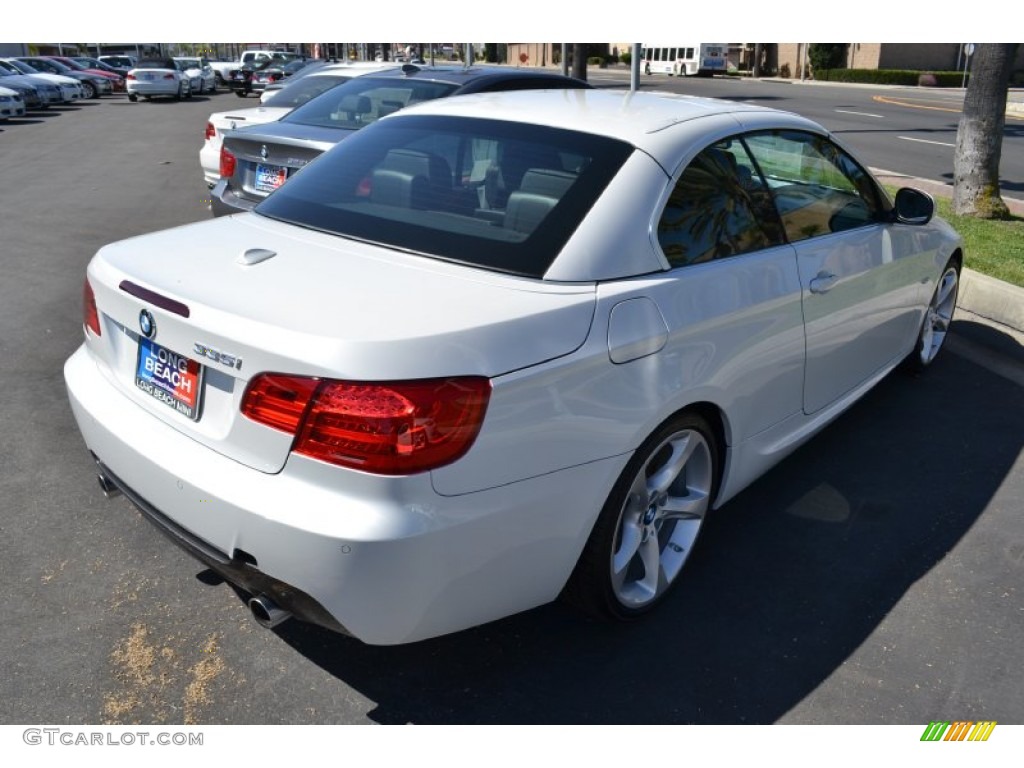 2011 3 Series 335i Convertible - Mineral White Metallic / Black photo #3