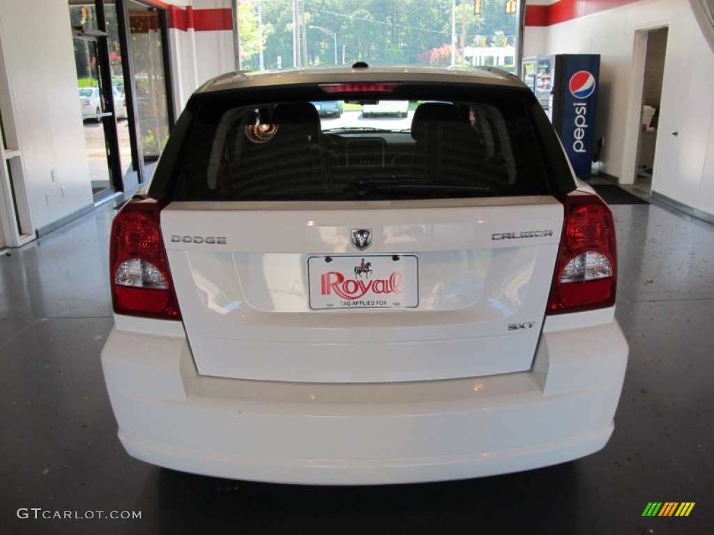 2010 Caliber SXT - Stone White / Dark Slate Gray photo #3